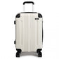 Kono 24 Inch Abs Hard Shell Suitcase Luggage - Beige