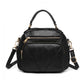 Miss Lulu Bowler Style Shoulder Bag - Black