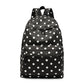 Miss Lulu Large Backpack Polka Dot Black
