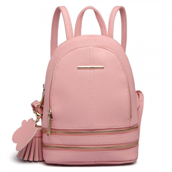 Miss Lulu Leather Look Small Fashion Backpack