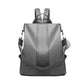 Miss Lulu Two Way Backpack Shoulder Bag With Pom Pom Pendant - Grey