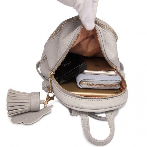 Miss Lulu Leather Look Small Fashion Backpack