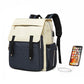 Kono Multi Compartment Baby Changing Backpack With USB Connectivity - Navy