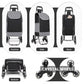 Kono 6 Wheel Push Shopping Trolley - Black