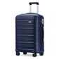 Kono 28 Inch Multi Texture Hard Shell Pp Suitcase - Classic Collection - Navy