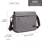 Kono Classic Expanding Messenger Bag - Grey