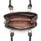 Miss Lulu Leather Look Weave Effect Shoulder Bag - Grey
