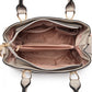 Miss Lulu Leather Look Colour Block Bow Pendant Handbag - Grey