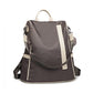 Miss Lulu Two Way Anti-Theft Backpack With Pom Pom Pendant