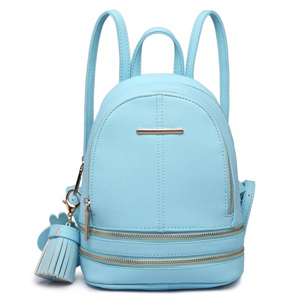 Miss Lulu Leather Look Small Fashion Backpack