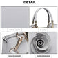 Miss Lulu PU Leather Rose Hanging Ornament Handbag - Grey