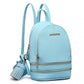 Miss Lulu Leather Look Small Fashion Backpack