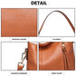 Miss Lulu Classic Style Slouch Shoulder Bag - Brown