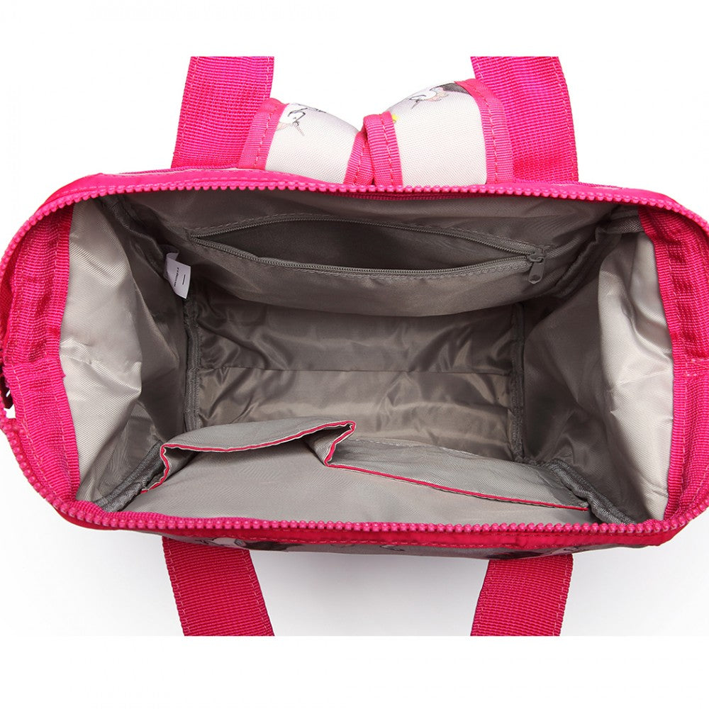 Miss Lulu Child's Unicorn Backpack With Pencil Case - Grey