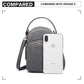 Kono Compact Multi Compartment Cross Body Bag - Grey