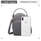 Kono Compact Multi Compartment Cross Body Bag - Grey