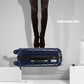 Kono 20 Inch Cabin Size Hard Shell PP Suitcase - Navy