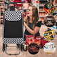 Kono 6 Wheel Push Shopping Trolley - Black