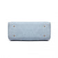 Miss Lulu Leather Look Maternity Changing Shoulder Bag Light Blue