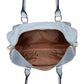 Miss Lulu Leather Look Maternity Changing Shoulder Bag Light Blue