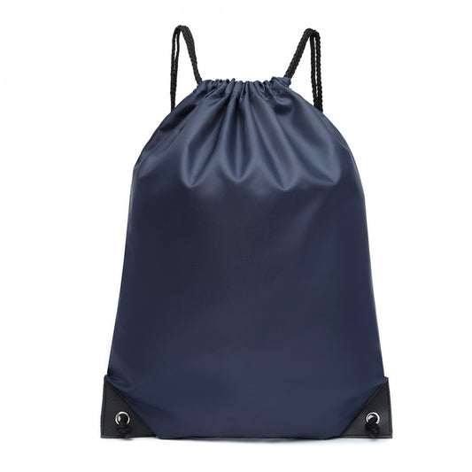 Kono Polyester Drawstring Backpack - Navy