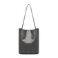 Miss Lulu Large Bucket Shoulder Bag - Dark Grey
