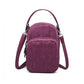 Kono Compact Multi Compartment Cross Body Bag - Purple