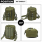 Kono Casual Small Canvas Cross Body Bag - Green