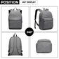 Kono Large Functional Basic Backpack - Grey