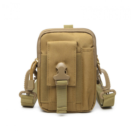 Kono Casual Small Canvas Cross Body Bag - Khaki