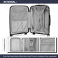 Kono 28 Inch Hard Shell PP Suitcase - Navy