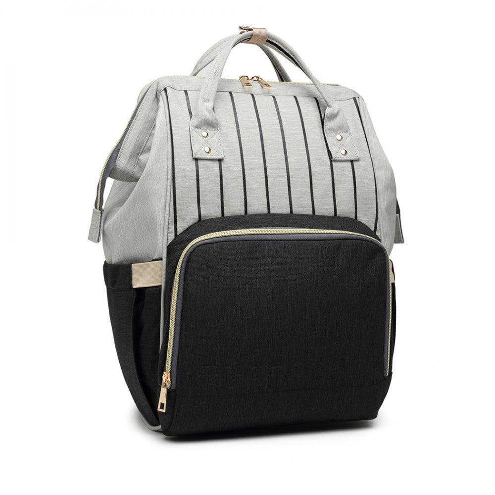Miss Lulu Multi Function Baby Diaper Changing Backpack - Black