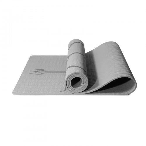 Kono TPE Non-Slip Classic Yoga Mat - Grey