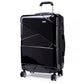 Kono Bandage Effect Hard Shell Suitcase 20 Inch Luggage Set Black