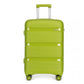 Kono 24 Inch Bright Hard Shell Pp Suitcase - Classic Collection - Green