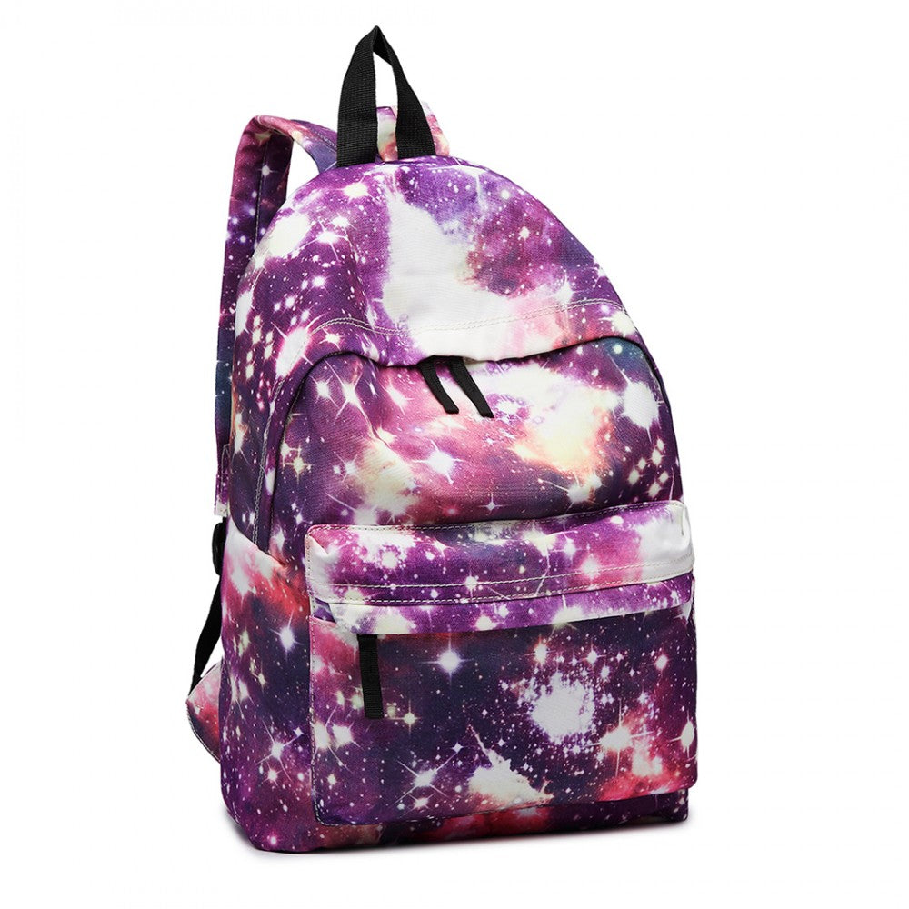 Miss Lulu Large Backpack Universe - Purple