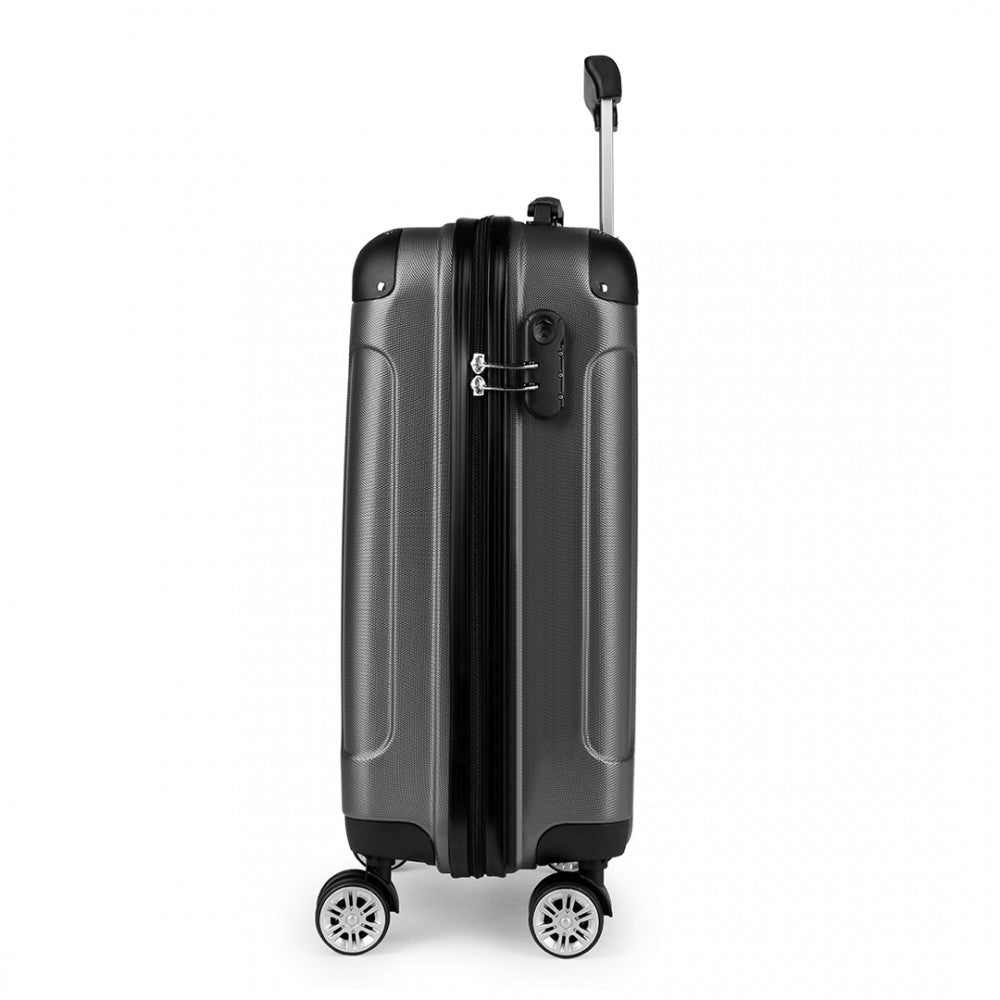 Kono 19 Inch Abs Hard Shell Suitcase Luggage - Grey