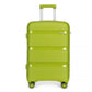 Kono 24 Inch Bright Hard Shell Pp Suitcase - Classic Collection - Green