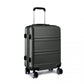 Kono Abs Sculpted Horizontal Design 24 Inch Suitcase - Grey