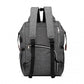 Kono Polka Dot Maternity Backpack Bag With USB Connectivity - Grey