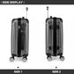 Kono 28 Inch Abs Hard Shell Suitcase Luggage - Grey