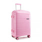 Kono 24 Inch Hard Shell PP Suitcase - Pink