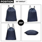 Kono Polyester Drawstring Backpack - Navy