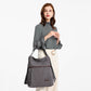 Kono Two Way Canvas Shoulder Bag Backpack - Grey