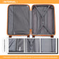 Kono 28 Inch Bright Hard Shell Pp Suitcase - Classic Collection - Orange