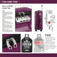 Kono 20/24/28” Hard Shell PP Suitcase Set - Purple