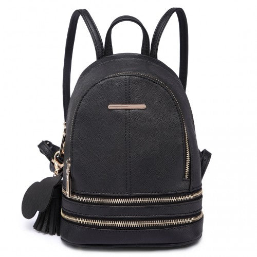 Miss Lulu Leather Look Small Fashion Backpack