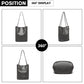 Miss Lulu Large Bucket Shoulder Bag - Dark Grey
