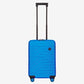 Bric's Suitcase Ulisse B|Y Collection, Hand Luggage Suitcase with 4 Wheels, Resistant and Ultralight, USB Port, Integrated TSA Lock, Dimensions 37x55x20, Electric Blue