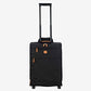 Bric's Expandable Cabin Trolley, X-Collection, Carry-on Suitcase with 2 Double Wheels, Durable and Ultra Light, Size: 39x55x20/23 cm, Black